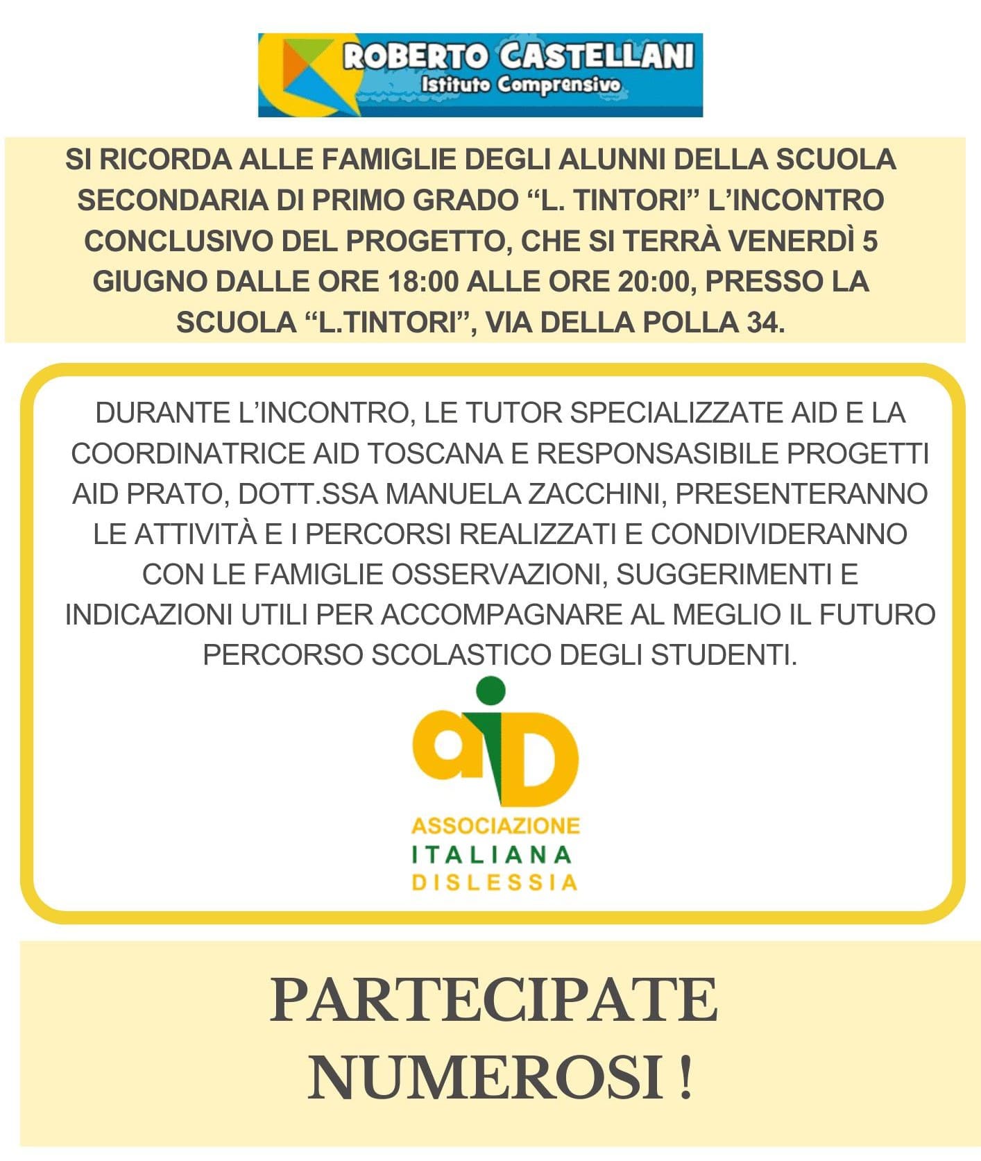 Incontro conclusivo del progetto AID